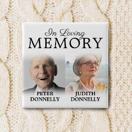 ライフお祝いボタンのダブル 缶バッジ