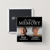 ライフお祝いボタンのダブル 缶バッジ (正面&裏面)