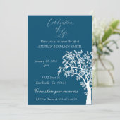 ライフお祝いメモリアルサービスNavy Tree Inv 招待状 (スタンド正面)