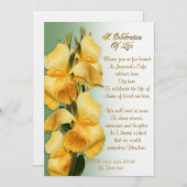 ライフお祝い招待状カンナリリー 招待状 (正面/裏面)