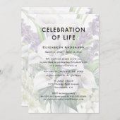 ライフお祝い葬儀カラリリーフローラ 招待状 (正面/裏面)