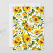 ライフお祝い葬儀記念ひまわり 招待状 (裏面)