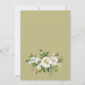 ライフお祝い葬儀記念ホワイトフローラ 招待状 (裏面)