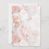 ライフお祝い葬式ピンクローズフローラ 招待状 (裏面)