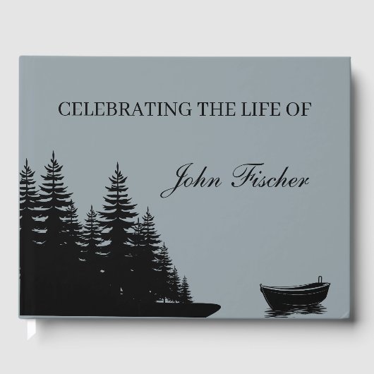 ライフお祝い魚釣り葬儀記念 ゲストブック (正面)