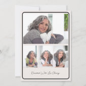 ライフお祝い6写真葬儀サービス 招待状 (裏面)