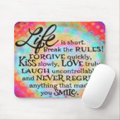 ライフかわいらしは短い感動的引用文 マウスパッド (マウス)