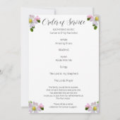 ライフかわいらしカードのワイルドバラお祝い 案内状 (裏面)