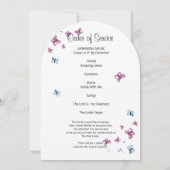 ライフかわいらしカードの蝶お祝い 招待状 (裏面)