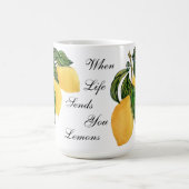 ライフがあなたにレモンのマグをクラシック送る コーヒーマグカップ (中央)