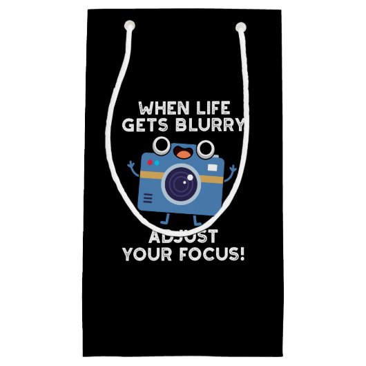 ライフがぼやけた時にフォーカスカメラのパンを調整 スモールペーパーバッグ (正面)