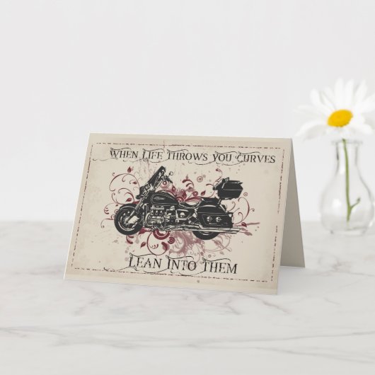 ライフがカーブを投げかけた時の励まし カード (小さな植物)