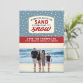 ライフがサンドを与えたらビーチホリデークリスマス シーズンカード (スタンド正面)