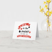 ライフが短すぎてパーツスコアが出遊来ない- Bridge カード (黄色い花)