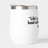 「ライフが短すぎるマグカップ祝- Good Coffee & Po (右面)