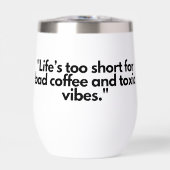 「ライフが短すぎるマグカップ祝- Good Coffee & Po (正面)