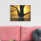 ライフが立つには懸命を取得する場合は、Kneel引用文 キャンバスプリント (インサイチュ (リビング))