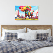 ライフと革命 キャンバスプリント (インサイチュ (寝室))