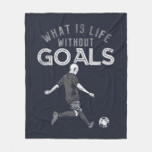 ライフなしゴールやる気を起こさせる引用文 フリースブランケット (正面)