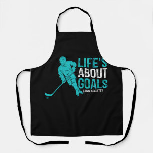 ライフについてゴールとアシストHockey Player Ice H エプロン
