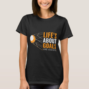 ライフについてゴールラクロスfor Girlsラクロス Tシャツ