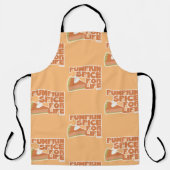 ライフにパンプキンスパイス 笑える秋のロゴアート エプロン (正面)