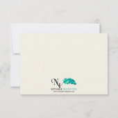 ライフのケルトの木の金ゴールド結婚の応答カード 出欠カード (裏面)