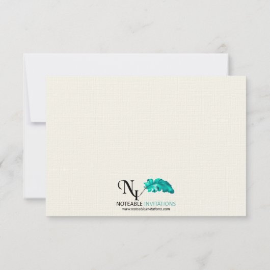 ライフのケルトの木の金ゴールド結婚の応答カード 出欠カード (裏面)