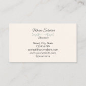 ライフのツリー付きライフコーチビジネスカードデザイン 名刺 (裏面)