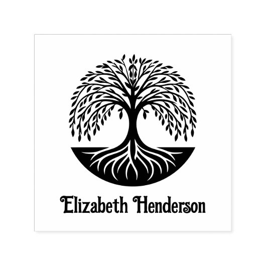 ライフのツリー#3 （オプション名） セルフインキングスタンプ (デザイン)