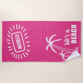 ライフのビーチID415 ビーチタオル (正面)