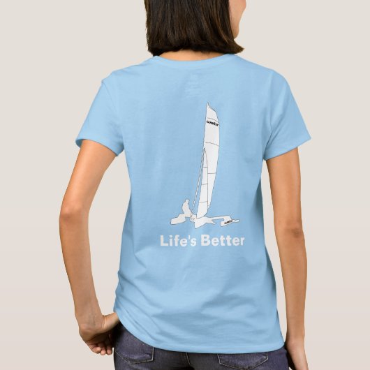 ライフの向上 – ウィメンズウェタTシャツ Tシャツ (裏面)