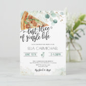 ライフの最後の独身のスライスブライダルシャワー 招待状 (スタンド正面)