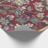 ライフの木ウィリアム・モリス・レッド ラッピングペーパー (角)