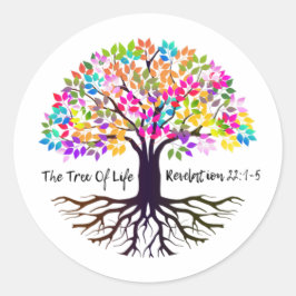 ライフの木シール20枚 ラウンドシール