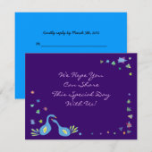 ライフの木バルミツワー招待状返信カード 招待状 (正面/裏面)