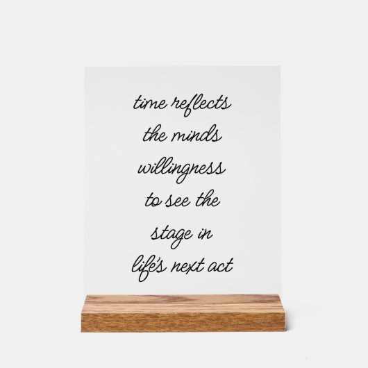ライフの次の演技アクリルのサイン アクリルサイン (正面)