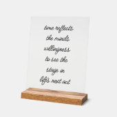 ライフの次の演技アクリルのサイン アクリルサイン (傾斜)