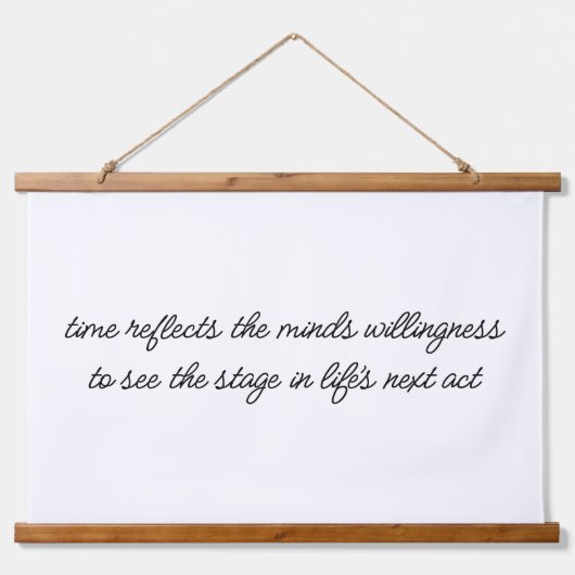 ライフの次の行動ウッドトップウォールタペストリー 吊り下げ型タペストリー (正面)