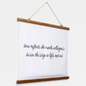 ライフの次の行動ウッドトップウォールタペストリー 吊り下げ型タペストリー (傾斜あり)