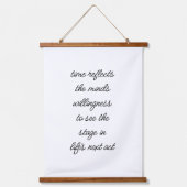 ライフの次の行動ウッドトップウォールタペストリー 吊り下げ型タペストリー (正面)