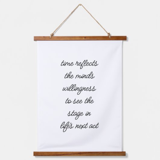 ライフの次の行動ウッドトップウォールタペストリー 吊り下げ型タペストリー (正面)