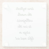 ライフの次の行動ガラスのコースター ガラスコースター (裏面)