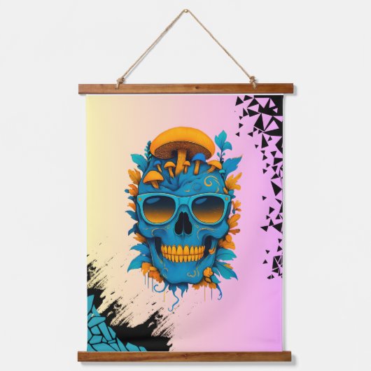 ライフの短い滞在風変わり 吊り下げ型タペストリー (正面)