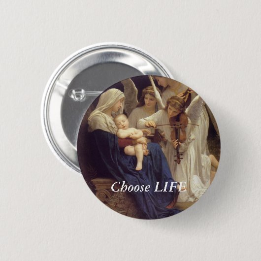 ライフの選択ボタン 缶バッジ (正面&裏面)