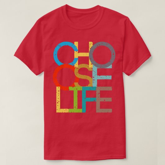 ライフの選択 Tシャツ (デザイン正面)