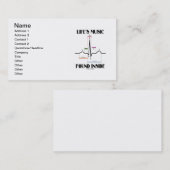 ライフの音楽が内部で見つかる（ECG/EKGハートビート） 名刺 (正面/裏面)