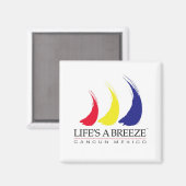 ライフの風®_-絵を描ザ風_カンクン マグネット (正面/裏面)