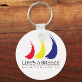 ライフの風™_絵を描-The-Wind_Palm春 キーホルダー (正面)