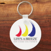 ライフのBreeze™_絵を描-The-Wind_サンディエゴのキーチェーン キーホルダー (正面)
